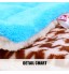 DOODA - Pet Sleep Mats Pure Color Winter Beds Mats Blue