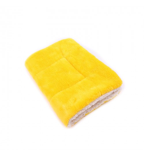 DOODA - Pet Sleep Mats Pure Color Winter Beds Mats Yellow