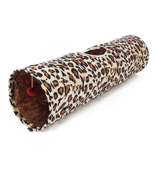 PAWZ ROAD - Pet Tunnel Play Tunnel Leopard Print