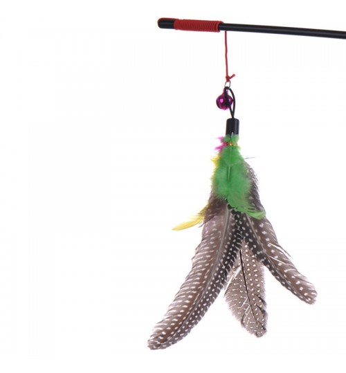 RDF - Design Bird Feather Teaser Wand Plastic Toy