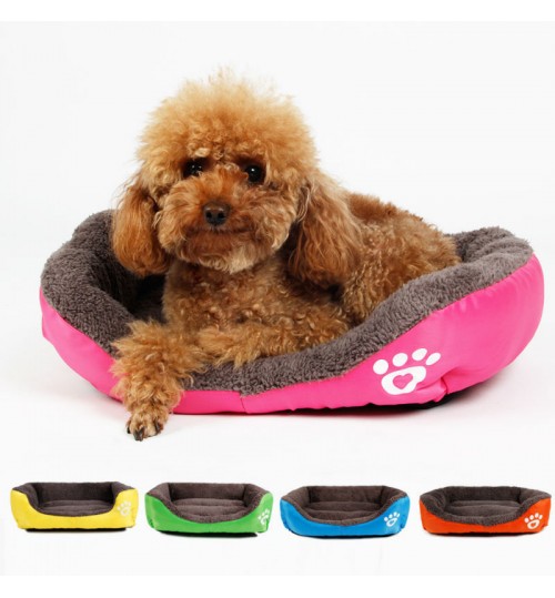 PAWZ Road - Pet Dog Cat Bed Puppy Cushion House  Soft Warm Kennel Mat Blanket Rose