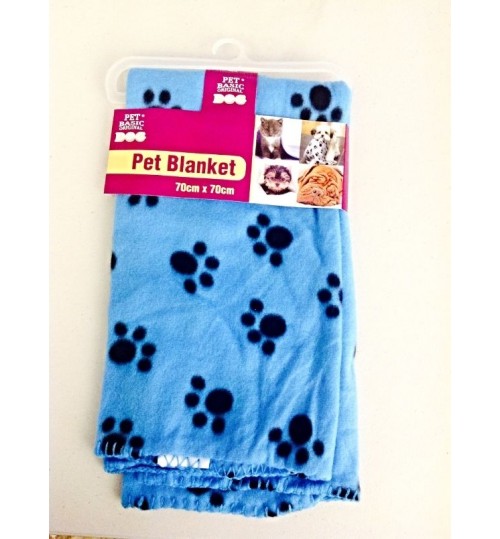 Pet Basic - Pet Dog Cat Fleece Blanket Mat Pad Bed Cover Blue