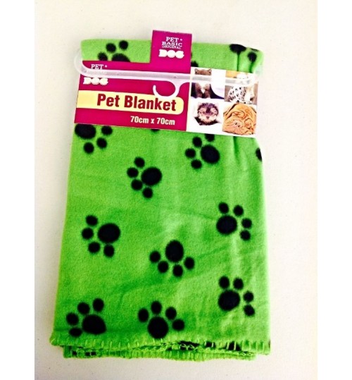Pet Basic - Pet Dog Cat Fleece Blanket Mat Pad Bed Cover Green