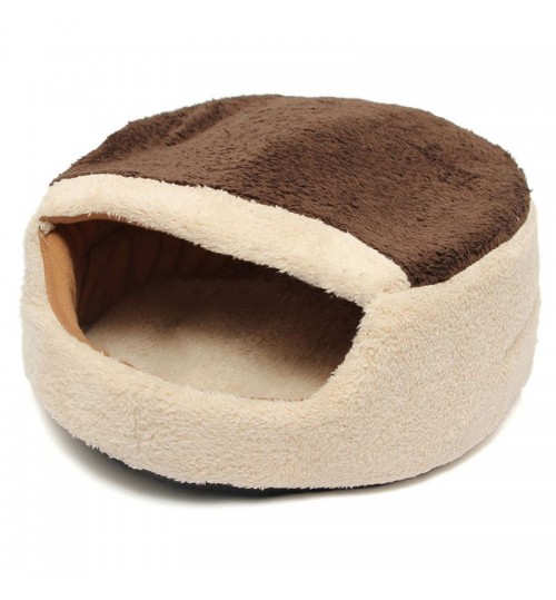 OEM - Puppy Bed Soft Warm Kennel Brown