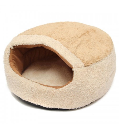 OEM - Puppy Bed Soft Warm Kennel Khaki
