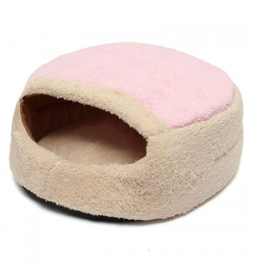 OEM - Puppy Bed Soft Warm Kennel Pink