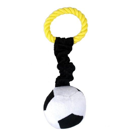 STARPETS - Pet Plush Cotton Braided Rope Ball Toy Football