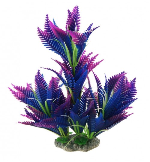 OEM - Decoration Plastic Sea Plants For Aquarium Fish Tank Purple Grass
