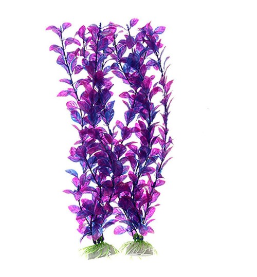 OEM - Decoration Plastic Sea Plants For Aquarium Fish Tank Purple