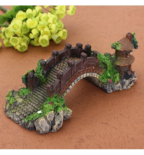 AVIONE - Aquarium Decoration Bridge Pavilion For Fish Tank