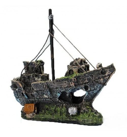 OEM - Aquarium Pirate Ship For Fish Tank Resin Ornament