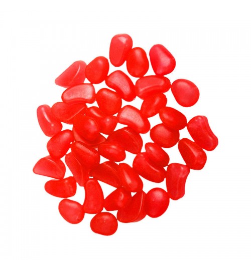 ATUO - Glow In The Dark Decorative Gravel Stones For Fish Tanks Orange