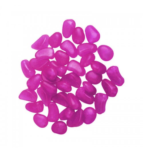ATUO - Glow In The Dark Decorative Gravel Stones For Fish Tanks Purple