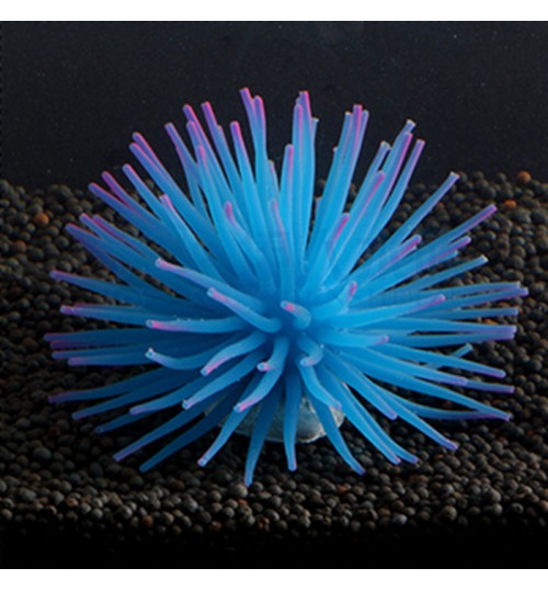 ATUO - Silicone Aquarium Fish Tank Artificial Coral Blue