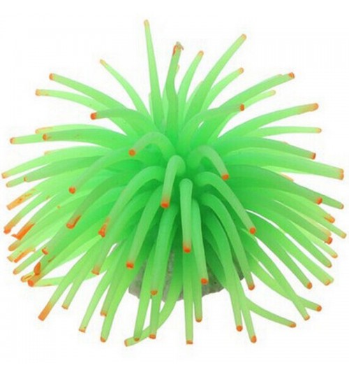 ATUO - Silicone Aquarium Fish Tank Artificial Coral Green